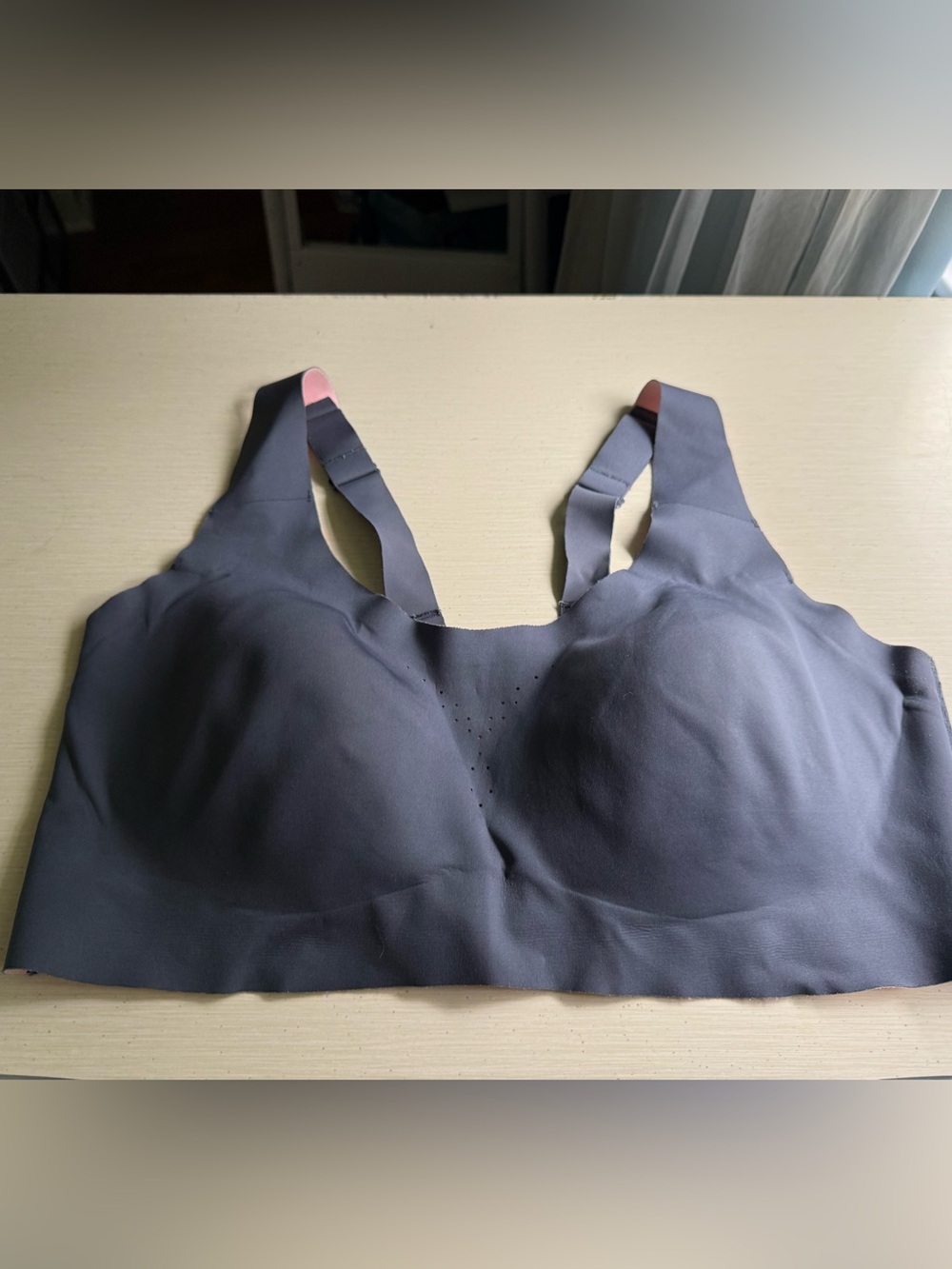 Avia Slate Gray Seamless Wireless Sports Bra